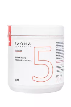 SAONA COSMETICS Паста сахарная твердая для шугаринга № 5 / HOT Expert Line 1000 г