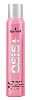 SCHWARZKOPF PROFESSIONAL Лак сильной фиксации с эффектом кристального блеска / OSiS+ SOFT GLAM 200 мл