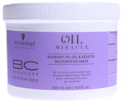 SCHWARZKOPF PROFESSIONAL Маска восстанавливающая / BC OIL MIRACLE BARBARY FIG OIL 500 мл
