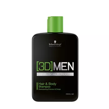 SCHWARZKOPF PROFESSIONAL Шампунь для волос и тела, для мужчин / ВС [3D]MEN 250 мл