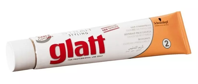 SCHWARZKOPF PROFESSIONAL Средство для выпрямления окрашенных, пористых волос / GLATT2 80 мл + 2*40 мл