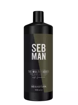 SEB MAN Шампунь для ухода за волосами, бородой и телом 3 в 1 / THE MULTITASKER 1000 мл