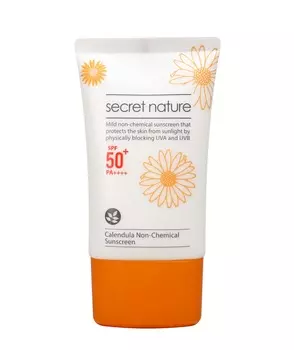 SECRET NATURE Крем солнцезащитный нехимический с календулой SPF50+/PA++++ 50 мл