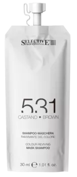 SELECTIVE PROFESSIONAL Шампунь-маска для возобновления цвета волос 531, коричневый 30 мл