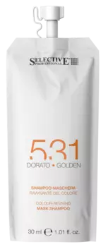 SELECTIVE PROFESSIONAL Шампунь-маска для возобновления цвета волос 531, золотистый 30 мл