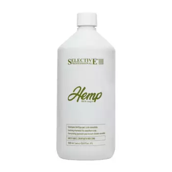 SELECTIVE PROFESSIONAL Шампунь успокаивающий для чувствительной кожи головы / HEMP 1000 мл