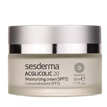 SESDERMA Крем увлажняющий СЗФ 15 / ACGLICOLIC 20 Moisturizing cream SPF15 50 мл