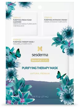 SESDERMA Маска очищающая для лица, 3 шага / BEAUTY TREATS Purifying therapy mask 27 мл