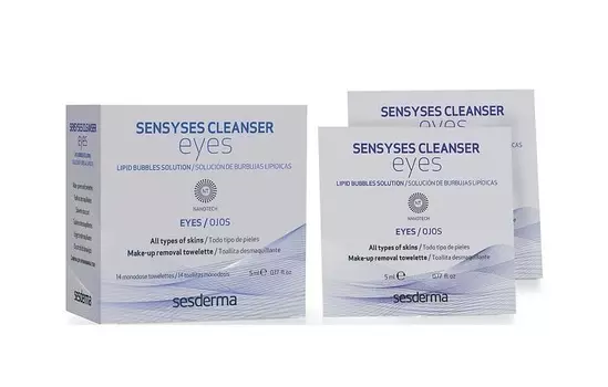 SESDERMA Салфетки для снятия макияжа с глаз / SENSYSES CLEANSER Eyes 14 шт