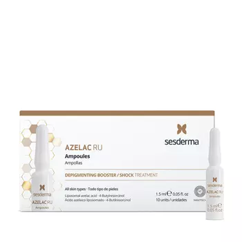 SESDERMA Средство депигментирующее в ампулах / Azelac Ru 10*1,5 мл