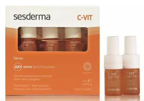 SESDERMA Сыворотка реактивирующая для лица / C-VIT Serum 5*7 мл