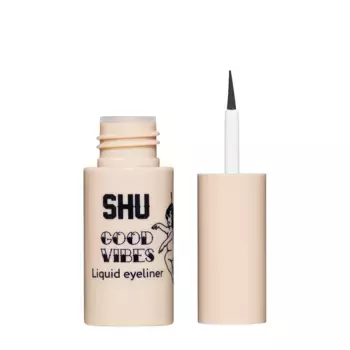 SHU Подводка жидкая стойкая, №117 сияющий серебряный / GOOD VIBES 2,5 мл