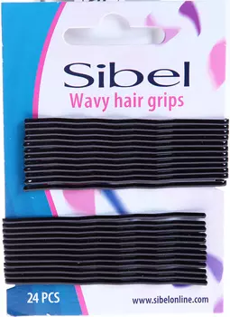 SIBEL Невидимки 70мм 24/уп чер. волн.