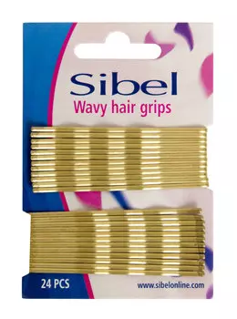 SIBEL Невидимки волна, блондин 70 мм 24 шт/уп