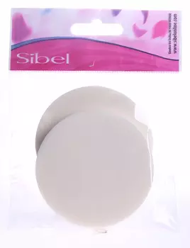 SIBEL Спонжик для снятия макияжа / Rosa 2 шт