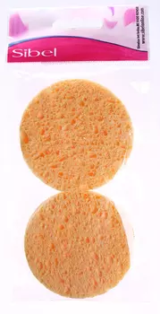 SIBEL Спонжик Rosa д/снятия макияжа жест.2 шт/уп