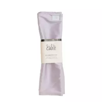 SILK CARE Полотенце шелковое для лица и рук жемчужное 60х30 см / Silk Care