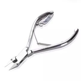 SILVER STAR Кусачки для ногтей блестящие (12 мм), плавный изгиб лезвий, тонкие кончики, сэндвич / COBALT