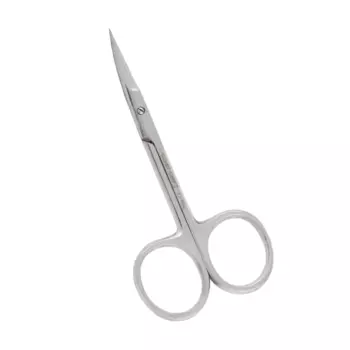 SILVER STAR Ножницы для кутикулы, блестящие, длинное тонкое лезвие / LE ROSE