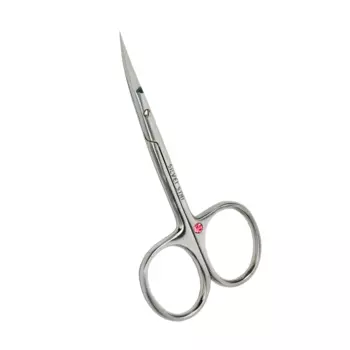 SILVER STAR Ножницы для кутикулы, тонкое укороченное лезвие / CRYSTAL