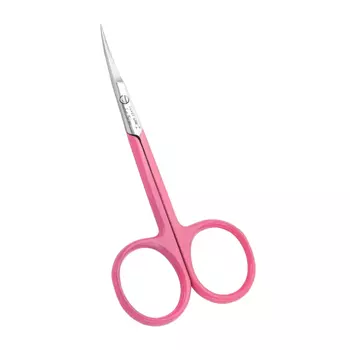 SILVER STAR Ножницы для кутикулы, тонкое укороченное лезвие, розовое покрытие / Le Rose