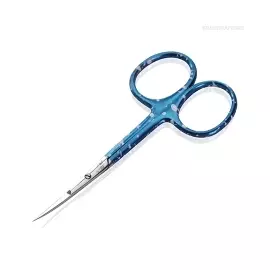 SILVER STAR Ножницы маникюрные для кожи НСС-6 Color, синие / CLASSIC 22 мм