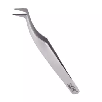 SILVER STAR Пинцет игла, изогнутый клюв