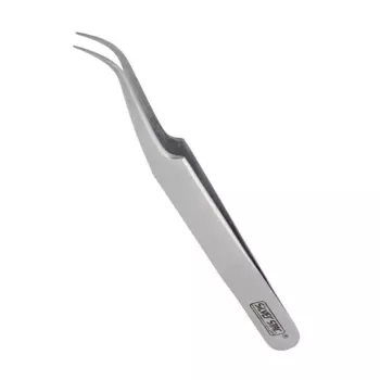 SILVER STAR Пинцет игла, изогнутый тонкий