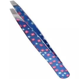 SILVER STAR Пинцет косой цветной / CLASSIC