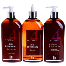 SIM SENSITIVE Комплекс от выпадения волос Макси / SYSTEM 4 3*500 мл