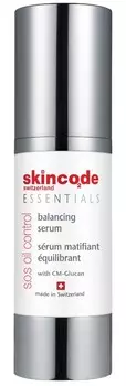 SKINCODE Сыворотка матирующая для жирной кожи / ESSENTIALS S.O.S OIL CONTROL 30 мл