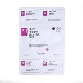 SKINDOM Маска для лица 5 шагов, антивозрастная / 5STEP MASK SHEET 34 мл