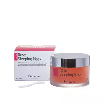 SKINDOM Маска восстанавливающая ночная с экстрактом розы / ROSE SLEEPING MASK 50 мл