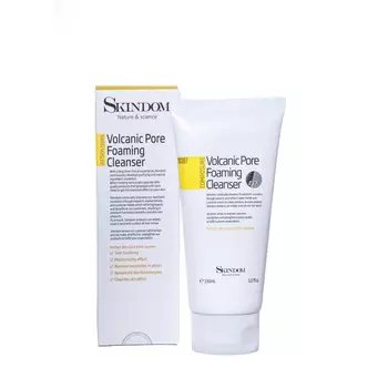 SKINDOM Пенка с вулканическим пеплом для глубокой очистки / VOLCANIC PORE FOAMING CLEANSER 150 мл