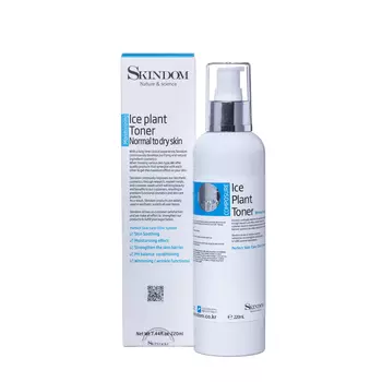 SKINDOM Тоник увлажняющий с экстрактом ледяника / ICE PLANT TONER MOISTURIZING 220 мл