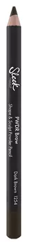 SLEEK MAKEUP Карандаш для бровей 1254 / PWDR BROW Dark Brown 5 г