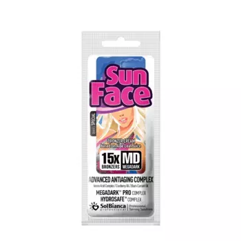 SOLBIANCA Крем-автозагар с аминокислотным комплексом, маслами клюквы и черной смородины для лица / Sun Face 15х bronzer 15 мл