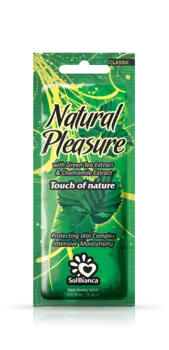 SOLBIANCA Крем для усиления загара с маслом авокадо, экстрактами зеленого чая, ромашки и витамином Е / Natural Pleasure 15 мл