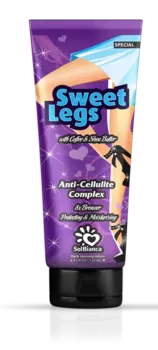 SOLBIANCA Крем с маслом кофе, маслом ши и бронзаторами для загара в солярии, для ног / Sweet Legs 125 мл