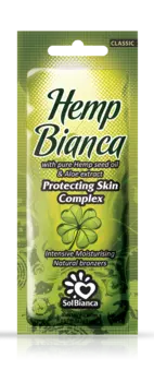 SOLBIANCA Крем для усиления загара с маслом семян конопли, церамидами, фосфолипидами и экстрактом облепихи / Hemp Bianca 15 мл