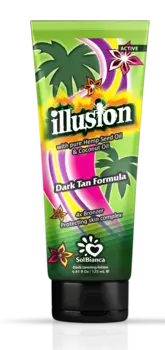 SOLBIANCA Крем с маслом семян конопли, маслом кокоса и бронзаторами для загара в солярии / Illusion 125 мл
