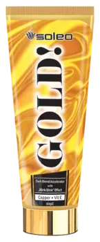 SOLEO Ускоритель загара интенсивный с золотыми частицами / Gold 200 мл