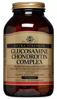 SOLGAR Глюкозамин-Хондроитин плюс, таблетки № 75