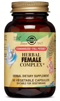 SOLGAR Натуральный растительный комплекс для женщин, капсулы № 50