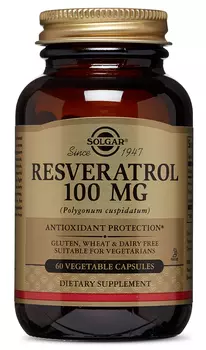 SOLGAR Ресвератрол, капсулы 100 мг № 60