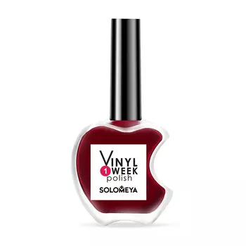 SOLOMEYA 15 лак недельный для ногтей / One Week Vinyl Polish Candy Apple 13 мл