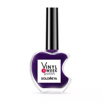 SOLOMEYA 20 лак недельный для ногтей / One Week Vinyl Polish Aubergine 13 мл