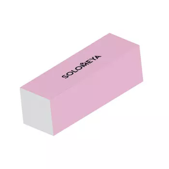 SOLOMEYA Блок-шлифовщик для ногтей, нежно-розовый 120 грит / Delicate Pink Sanding Block