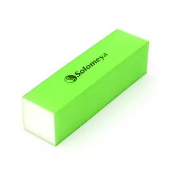 SOLOMEYA Блок-шлифовщик для ногтей, зеленый / Green Sanding Block