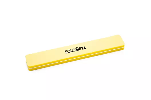SOLOMEYA Буффер-шлифовщик 100/180, желтый / Square Sanding Sponge Yellow